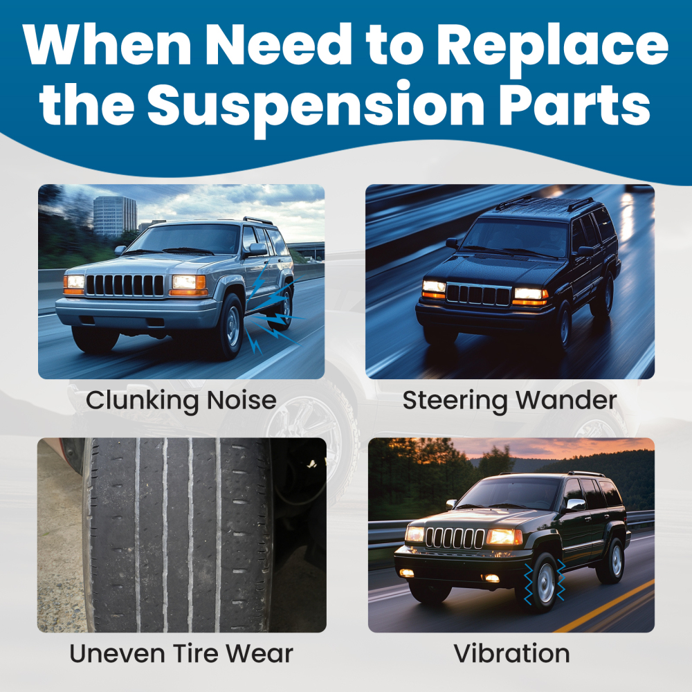 2PC Lower Rear Control Arms Kit compatible for Jeep Grand Cherokee WJ 1999-2004 CK641869