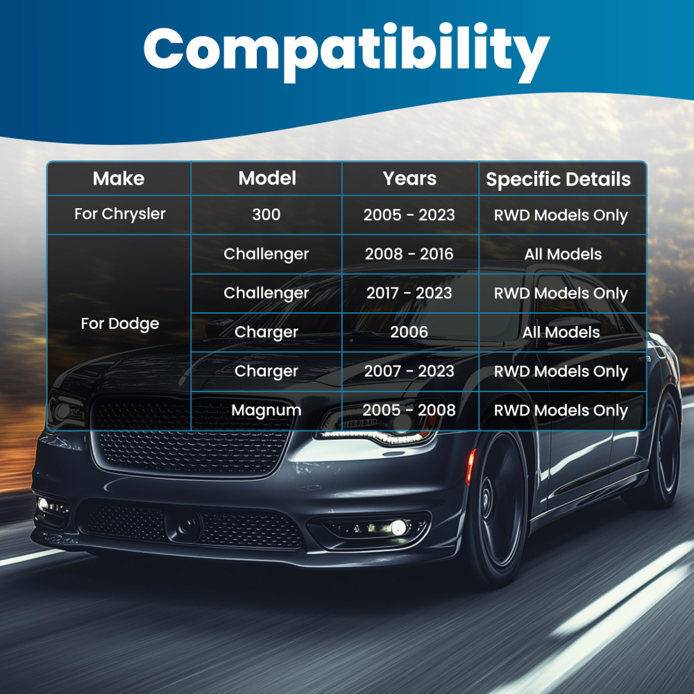 Front Upper Left Control Arm compatible for Chrysler 300 Challenger Charger MAGNUM 05-23