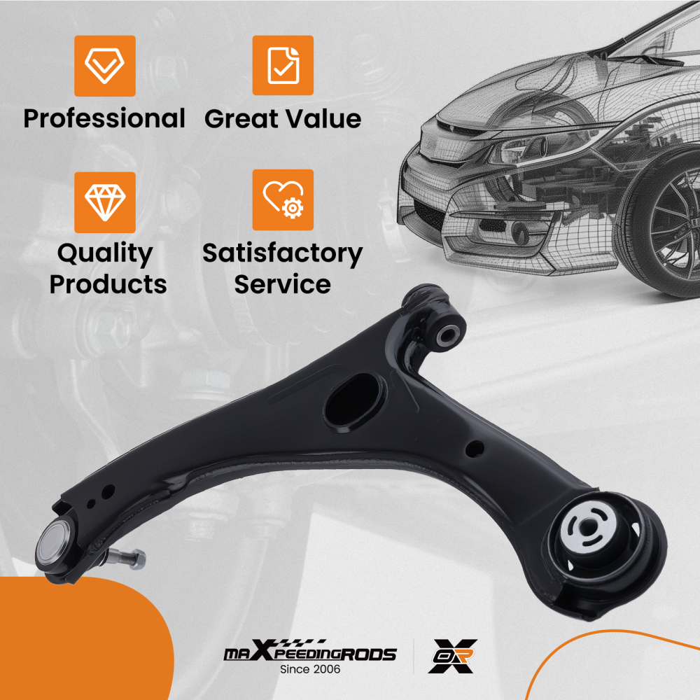 Front Right Lower Control Arm compatible for Dodge Grand Caravan TownCountry 2008 - 2016