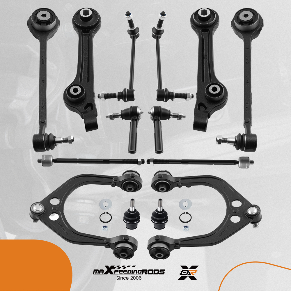 14x Front Control Arms Tie Rods for 11-14 compatible for Dodge Charger Challenger compatible for Chrysler 300