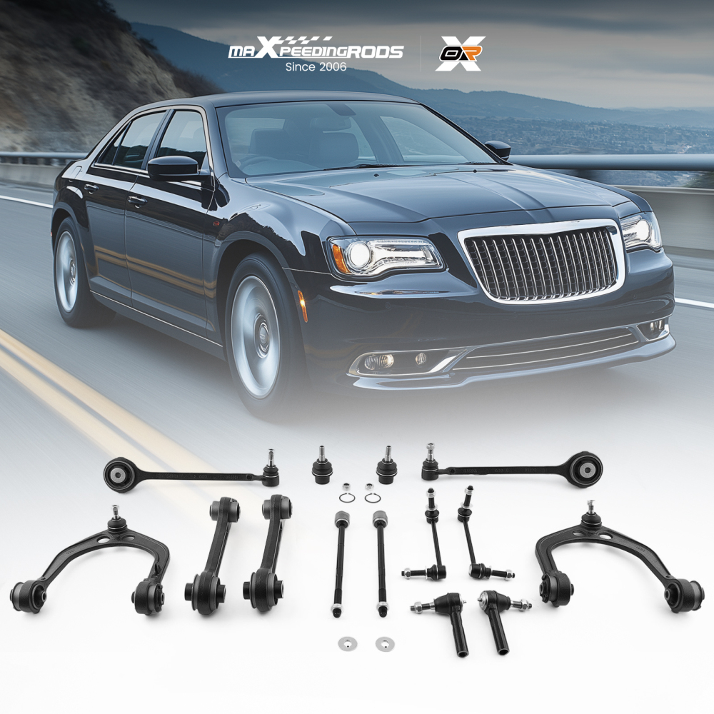 14x Front Control Arms Tie Rods for 11-14 compatible for Dodge Charger Challenger compatible for Chrysler 300