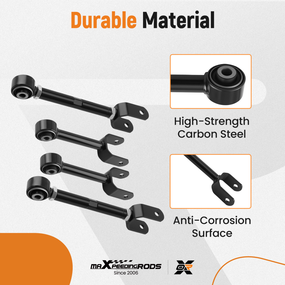 Rear Upper Adjustable + Lower Forward Control Arms compatible for Chrysler 200 2011-2014