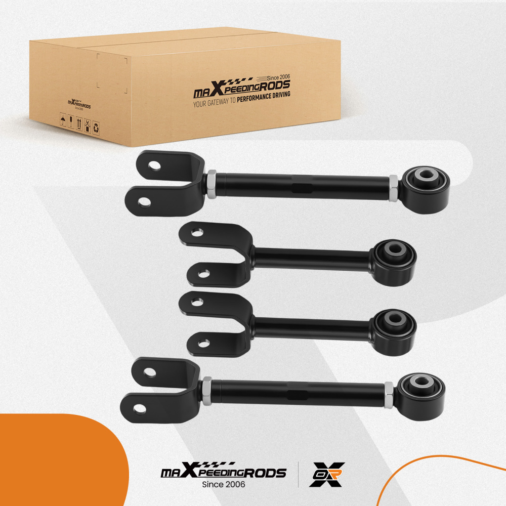 Rear Upper Adjustable + Lower Forward Control Arms compatible for Chrysler 200 2011-2014