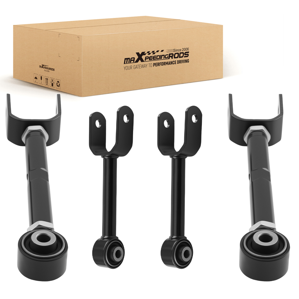 Rear Upper Adjustable + Lower Forward Control Arms compatible for Chrysler 200 2011-2014