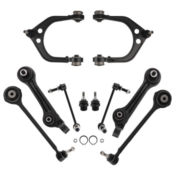 10x Front Upper Lower LR Control Arm Sway Bar Link For 11-19 Challenger Charger