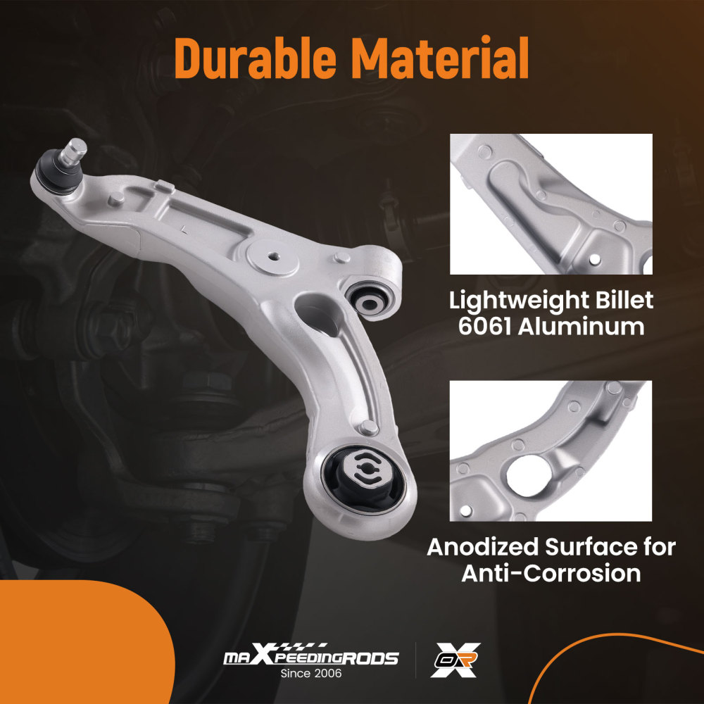 1x Front Driver Side Lower Control Arm w/Ball Joint for 2015 - 2017 compatible for Chrysler 200