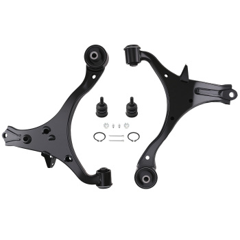 Front Lower Control Arms + Ball Joints For 2001-2005 compatible for Honda Civic SedanCoupe