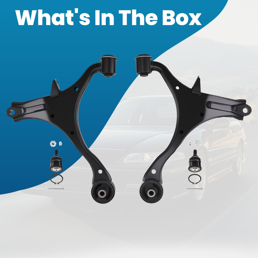 Front Lower Control Arms + Ball Joints For 2001-2005 compatible for Honda Civic SedanCoupe