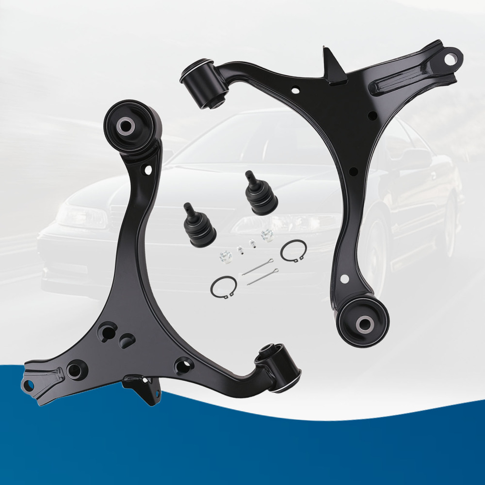 Front Lower Control Arms + Ball Joints For 2001-2005 compatible for Honda Civic SedanCoupe