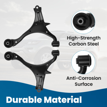 8x Front Lower Control Arms Sway Bar Tie Rods Kit for 2001 2002-2005 compatible for Honda Civic