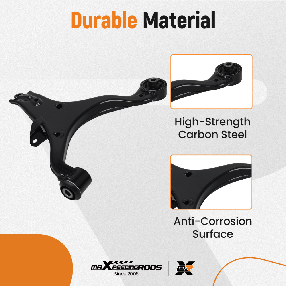 Passenger Side Front Lower Control Arm For 2001-2005 compatible for Honda Civic 1.3L 1.7L