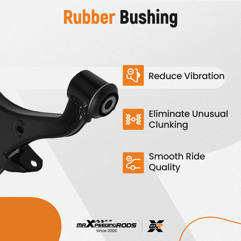 Passenger Side Front Lower Control Arm For 2001-2005 compatible for Honda Civic 1.3L 1.7L