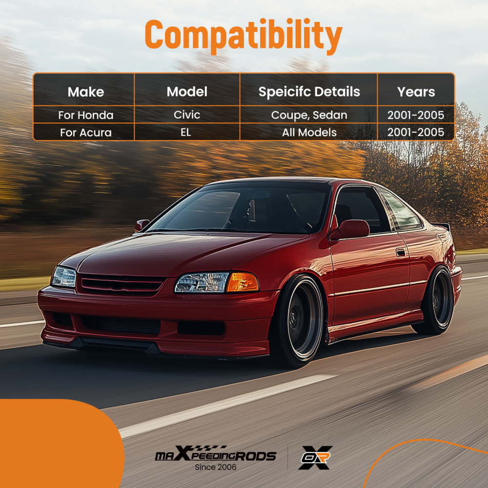 Passenger Side Front Lower Control Arm For 2001-2005 compatible for Honda Civic 1.3L 1.7L