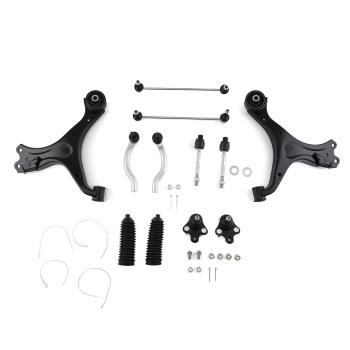 10pcs Front Lower Control Arms Ball Joints Tie Rods for 2013 - 2015 compatible for Honda Civic