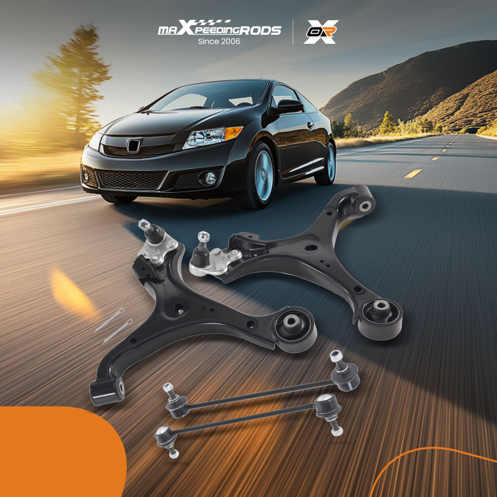 Front Lower Control Arms Sway Bar Links Set for 2012-2015 compatible for Honda Civic compatible for Acura ILX