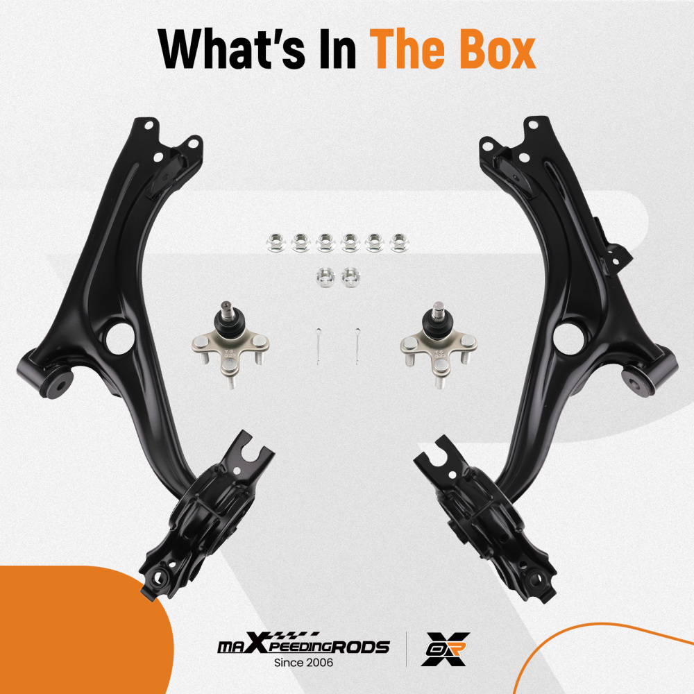 2pcs Front Lower Control Arms w/Ball Joint for 2016 2017 2018-2021 compatible for Honda Civic