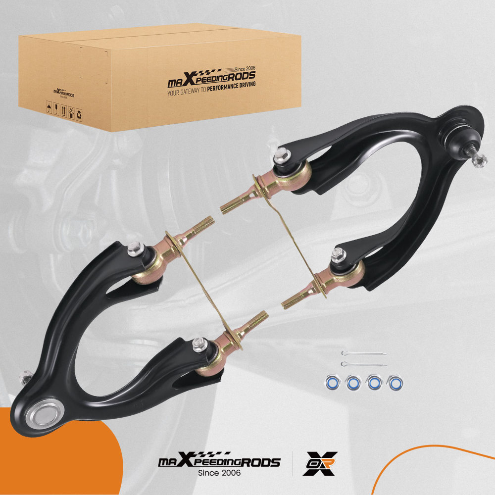 2x Front Upper Control Arm Kit for 1992-2001 compatible for Acura Integra compatible for Honda Civic del sol