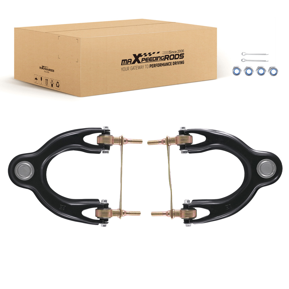 2x Front Upper Control Arm Kit for 1992-2001 compatible for Acura Integra compatible for Honda Civic del sol