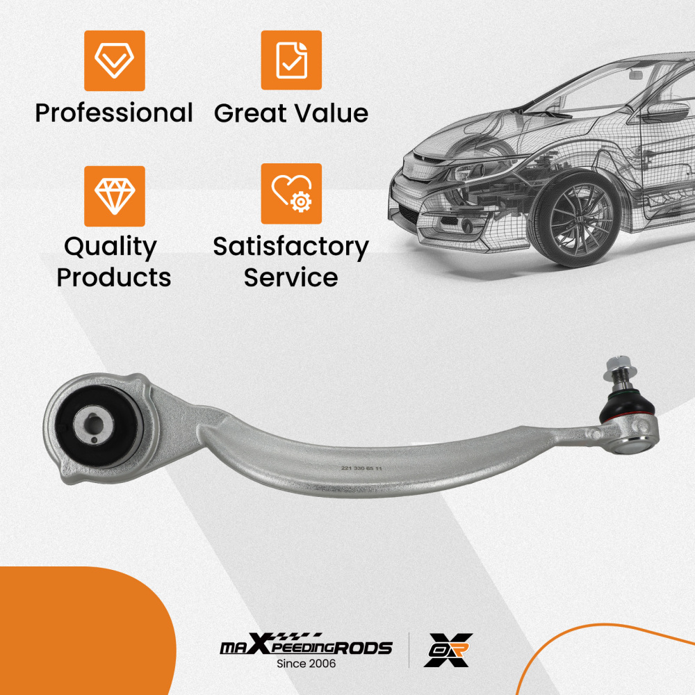 Front Lower Forward Left Control Arm Ball Joint Assembly compatible for Mercedes-Benz S550