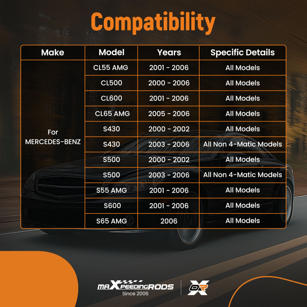 Control Arm + Ball Joint compatible for Mercedes-Benz CL500 S430 S500 2000-2006 Aluminum