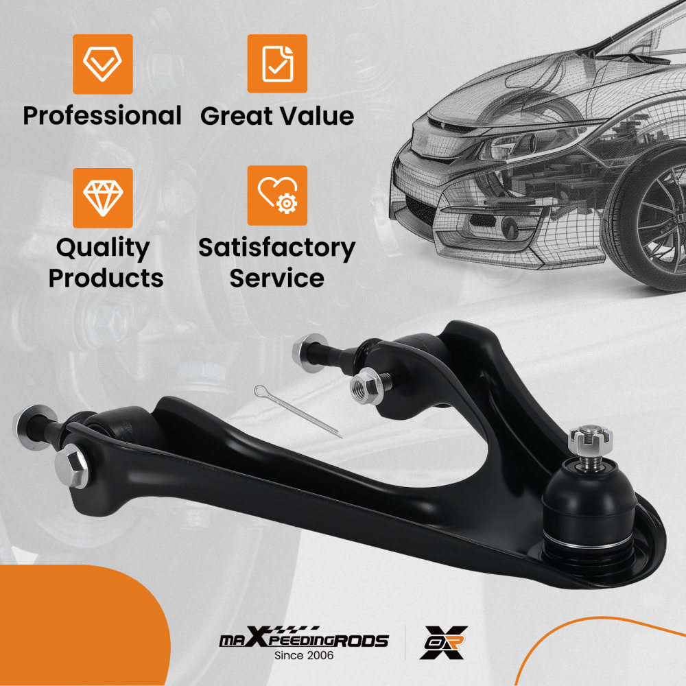 Front Upper Right Control Arm w/ Ball Joint compatible for Acura CL compatible for Honda Accord 1994-1997