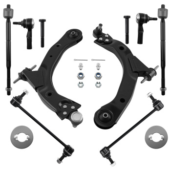 Front Lower Control Arms w/ Sway Bar Tie Rod compatible for Chevy Cobalt HHR compatible for Pontiac G5