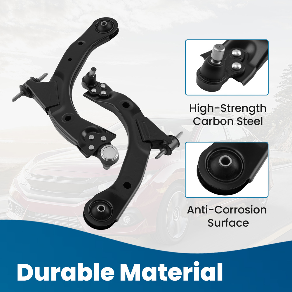 Front Lower Control Arms w/ Sway Bar Tie Rod compatible for Chevy Cobalt HHR compatible for Pontiac G5