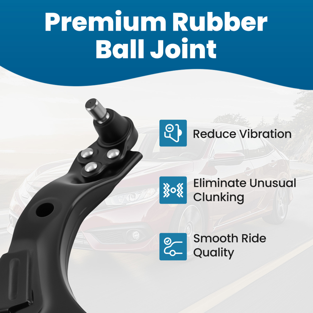 Front Lower Control Arms w/ Sway Bar Tie Rod compatible for Chevy Cobalt HHR compatible for Pontiac G5