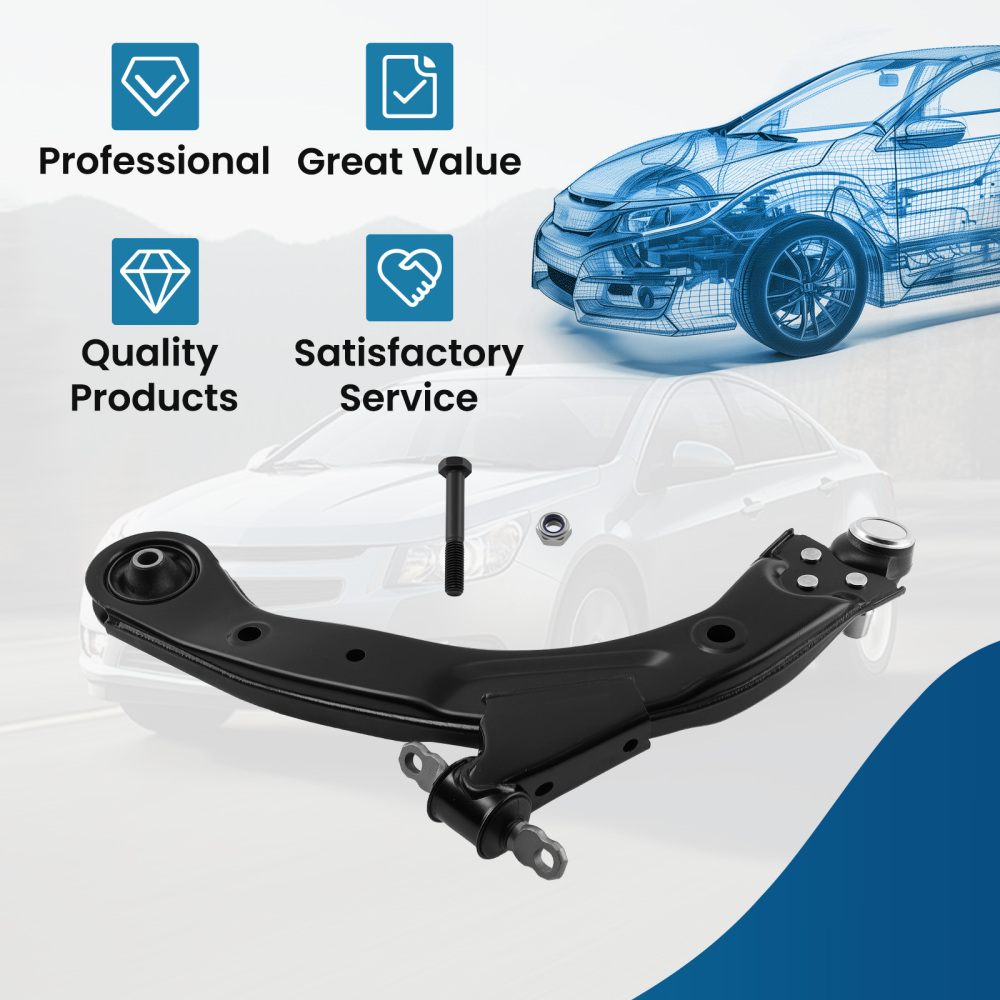 Front Lower Right Side Control Arm and Ball Joint compatible for Chevy HHR 2006 - 2011 RH