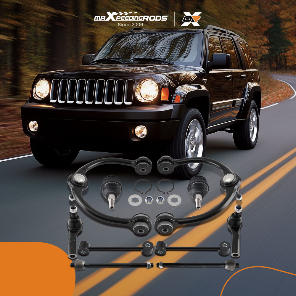 10x Front Suspension Set Control Arm For 2005 -10 compatible for Jeep Commander Grand Cherokee