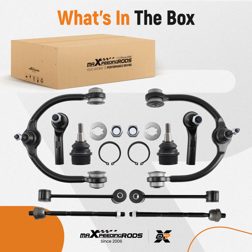10x Front Suspension Set Control Arm For 2005 -10 compatible for Jeep Commander Grand Cherokee