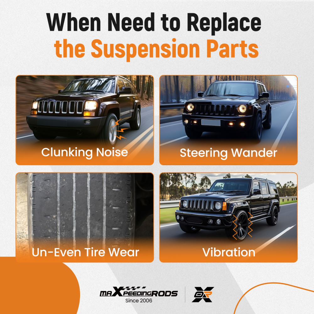 10x Front Suspension Set Control Arm For 2005 -10 compatible for Jeep Commander Grand Cherokee