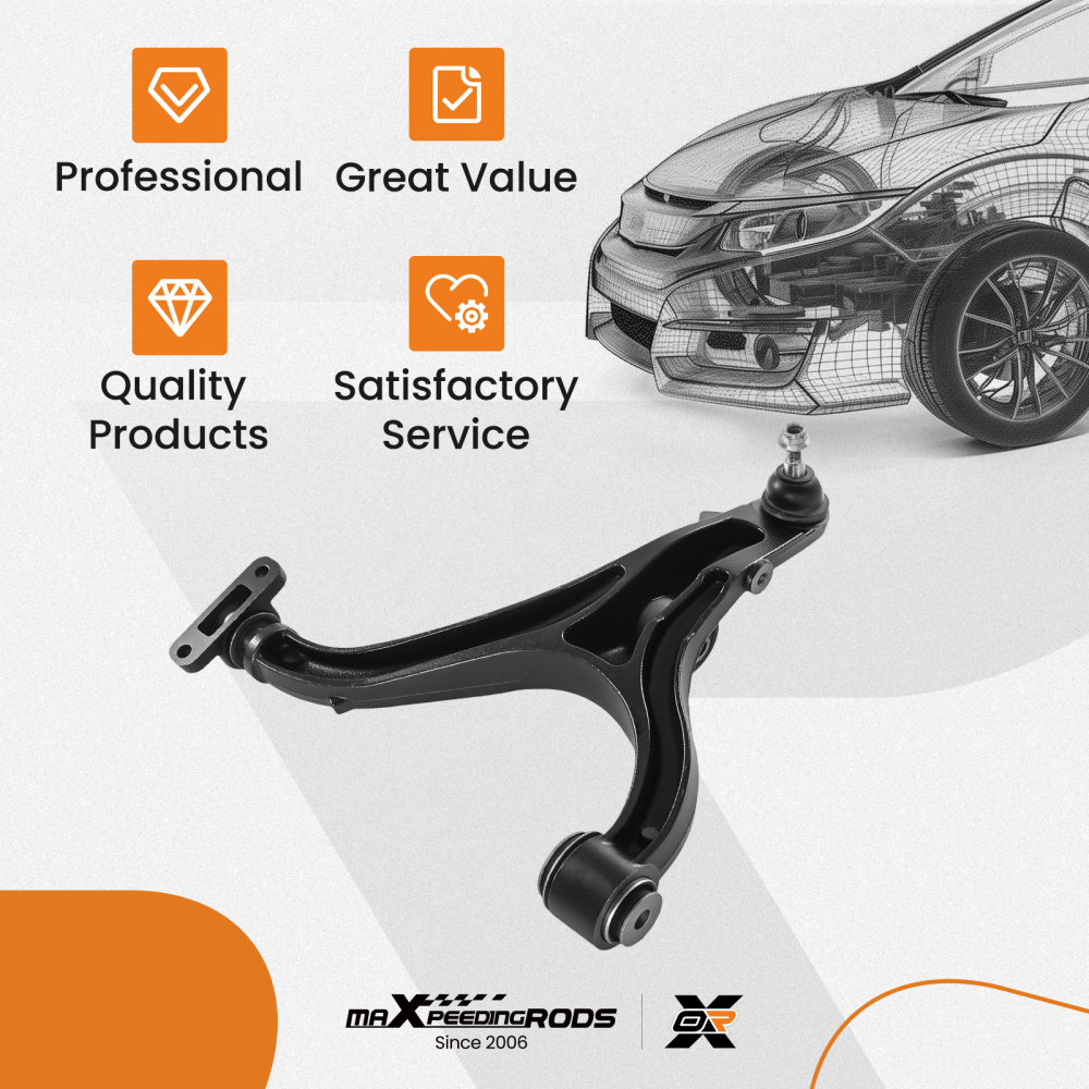 Front Lower Right Control Arm compatible for Jeep Commander Grand Cherokee 05-10 MS25171