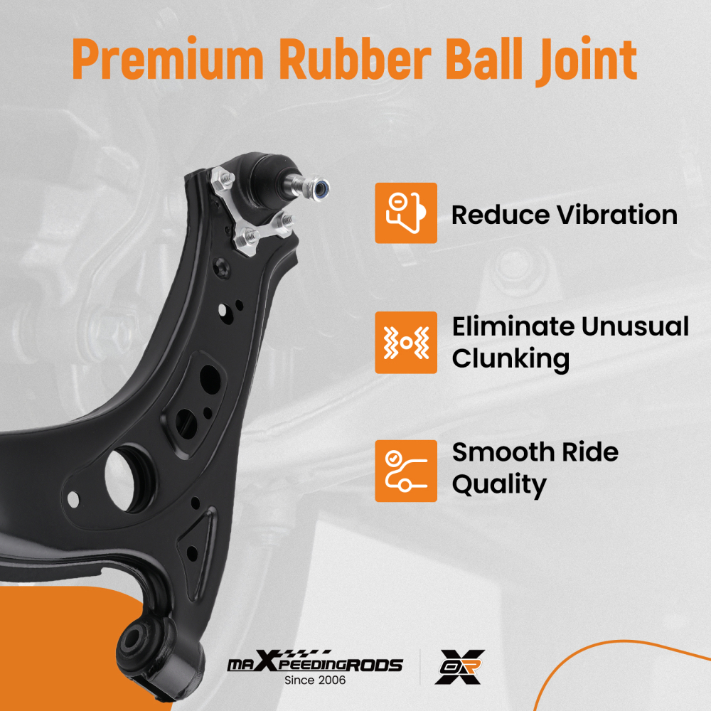 2 BRACCI DI CONTROLLO ANTERIORI INFERIORI compatibile per VW POLO FOX compatibile per SEAT IBIZA compatibile per SKODA FABIA