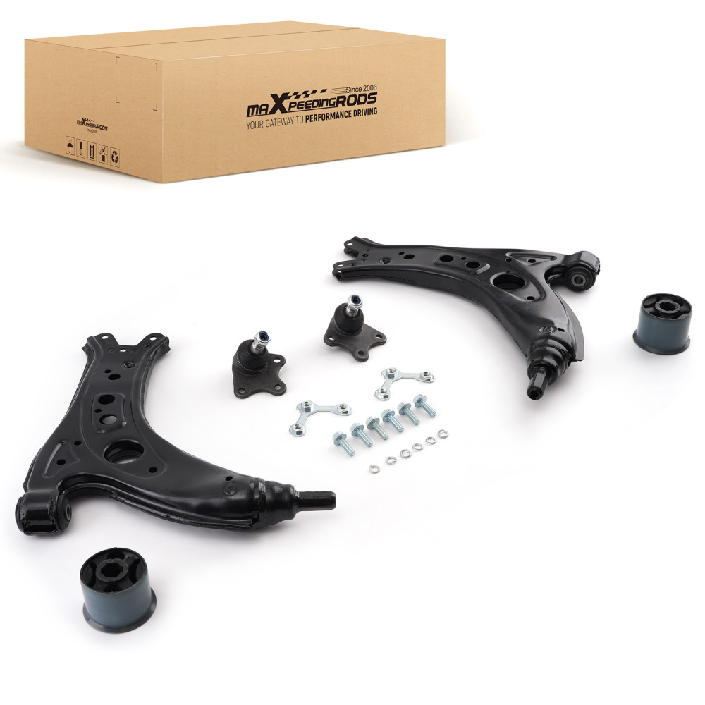 2 BRACCI DI CONTROLLO ANTERIORI INFERIORI compatibile per VW POLO FOX compatibile per SEAT IBIZA compatibile per SKODA FABIA