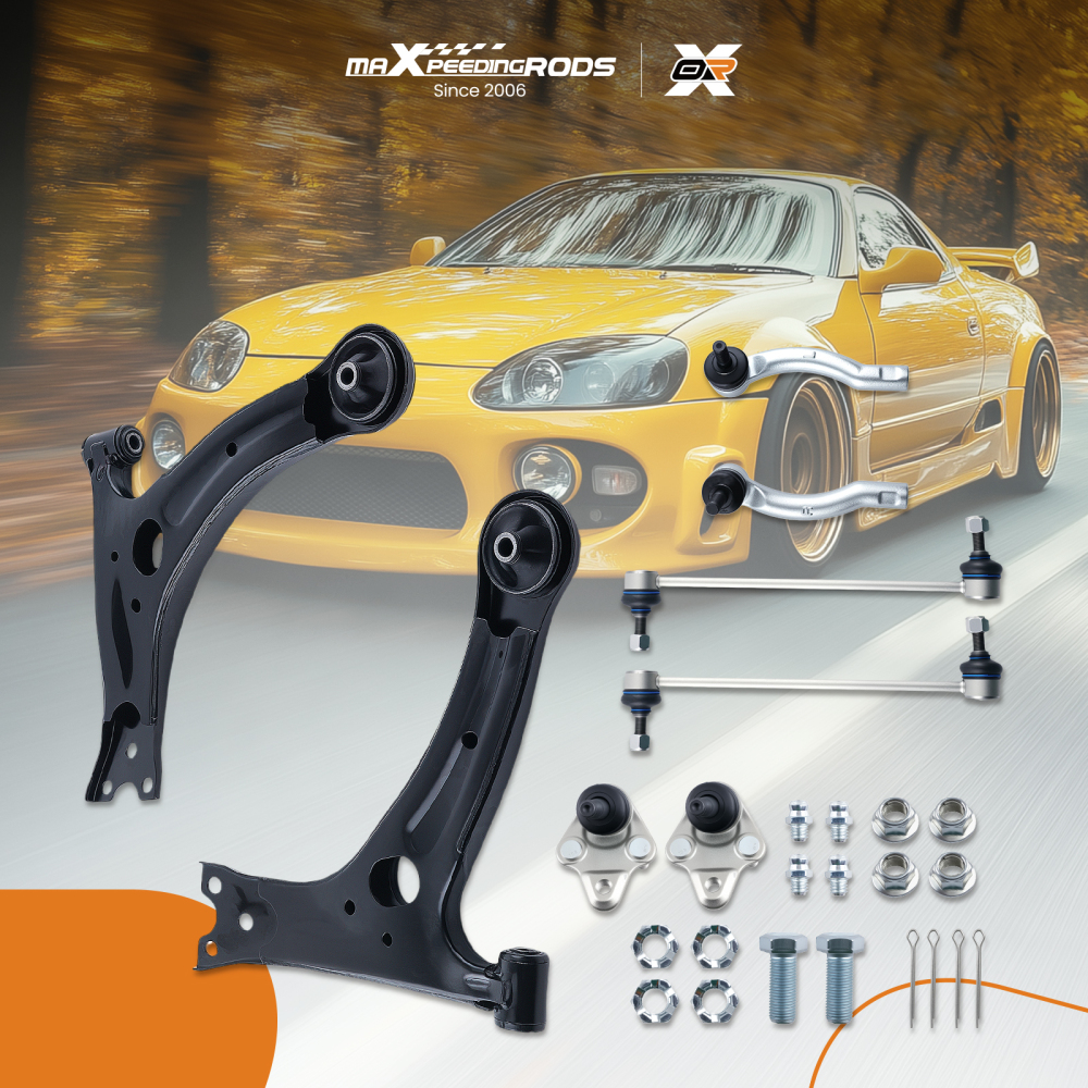 8x Front Lower Control Arm Sway Bar Link Tie Rod End compatible for TOYOTA CELICA 2000-2005