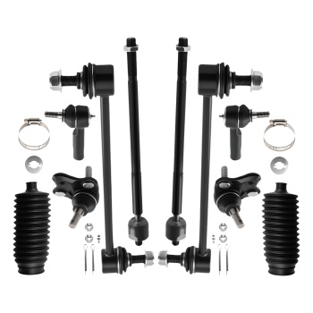 Front Ball Joint Sway Bar Link Tie Rod Kit compatible for Toyota Corolla 2009-2018 K90309