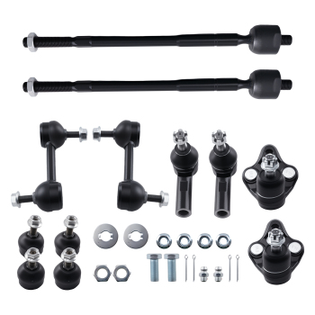 Front Tie Rod End Sway Bar Link Ball Joint compatible for Toyota Corolla 1996-2002 10PCS