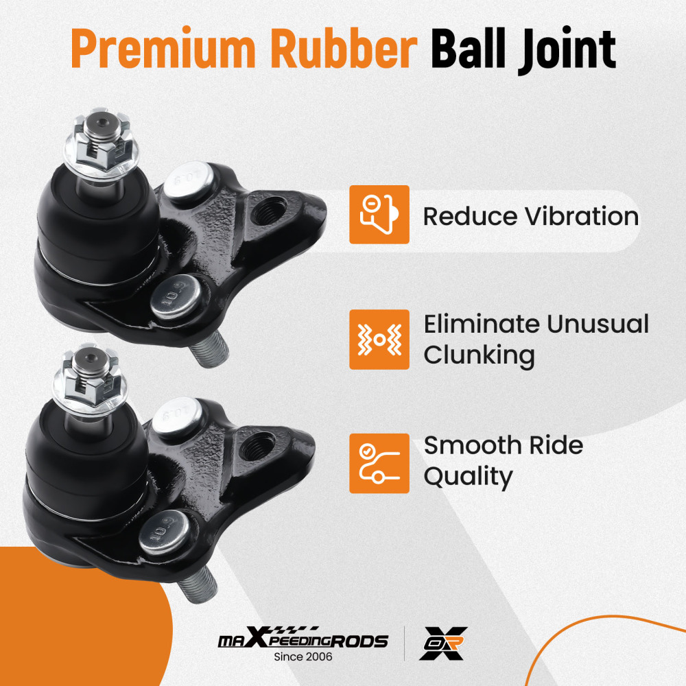 Front Tie Rod End Sway Bar Link Ball Joint compatible for Toyota Corolla 1996-2002 10PCS