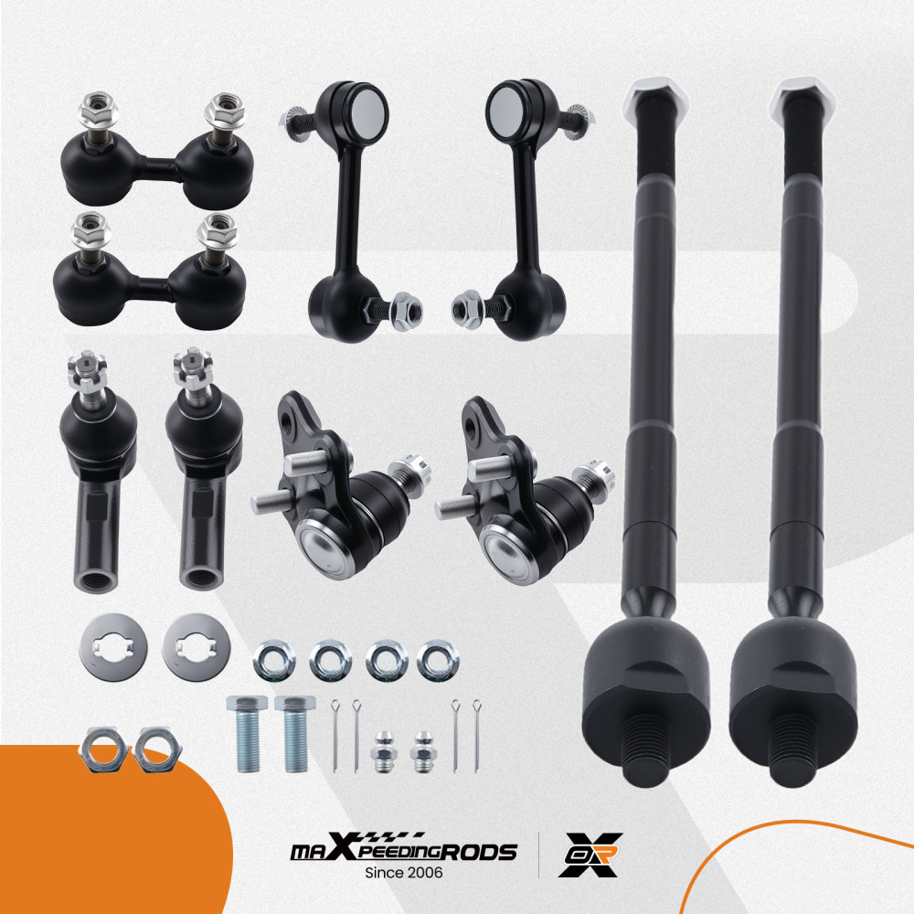 Front Tie Rod End Sway Bar Link Ball Joint compatible for Toyota Corolla 1996-2002 10PCS