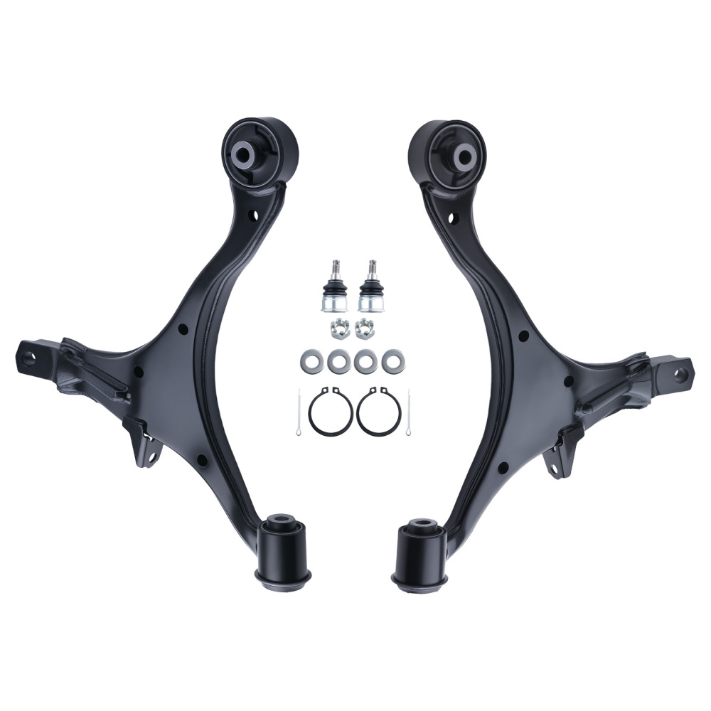 Front Lower Control Arm Driver & Passenger Side + Ball Joints Compatible for Honda CR-V 2002 2003 2004 2005 2006