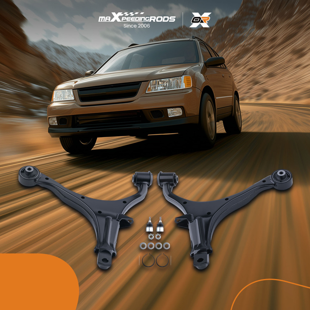 Front Lower Control Arm Driver & Passenger Side + Ball Joints Compatible for Honda CR-V 2002 2003 2004 2005 2006