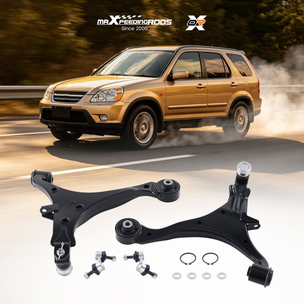 6pcs Front Lower Control Arms Lower Ball Joint Sway Bar Compatible For Honda CR-V 2002-2006