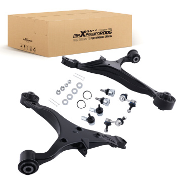 Front Lower Control Arms Tie Rods for 2002 2003 2004 2005 2006 compatible for Honda CR-V 2.4L
