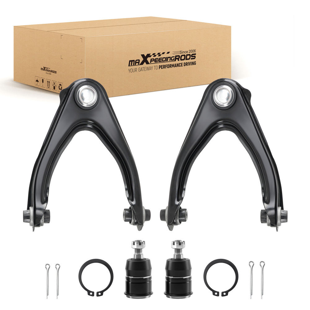 4x Front Upper Suspension Control Arms Lower Ball Joints for 1997-01 compatible for Honda CR-V
