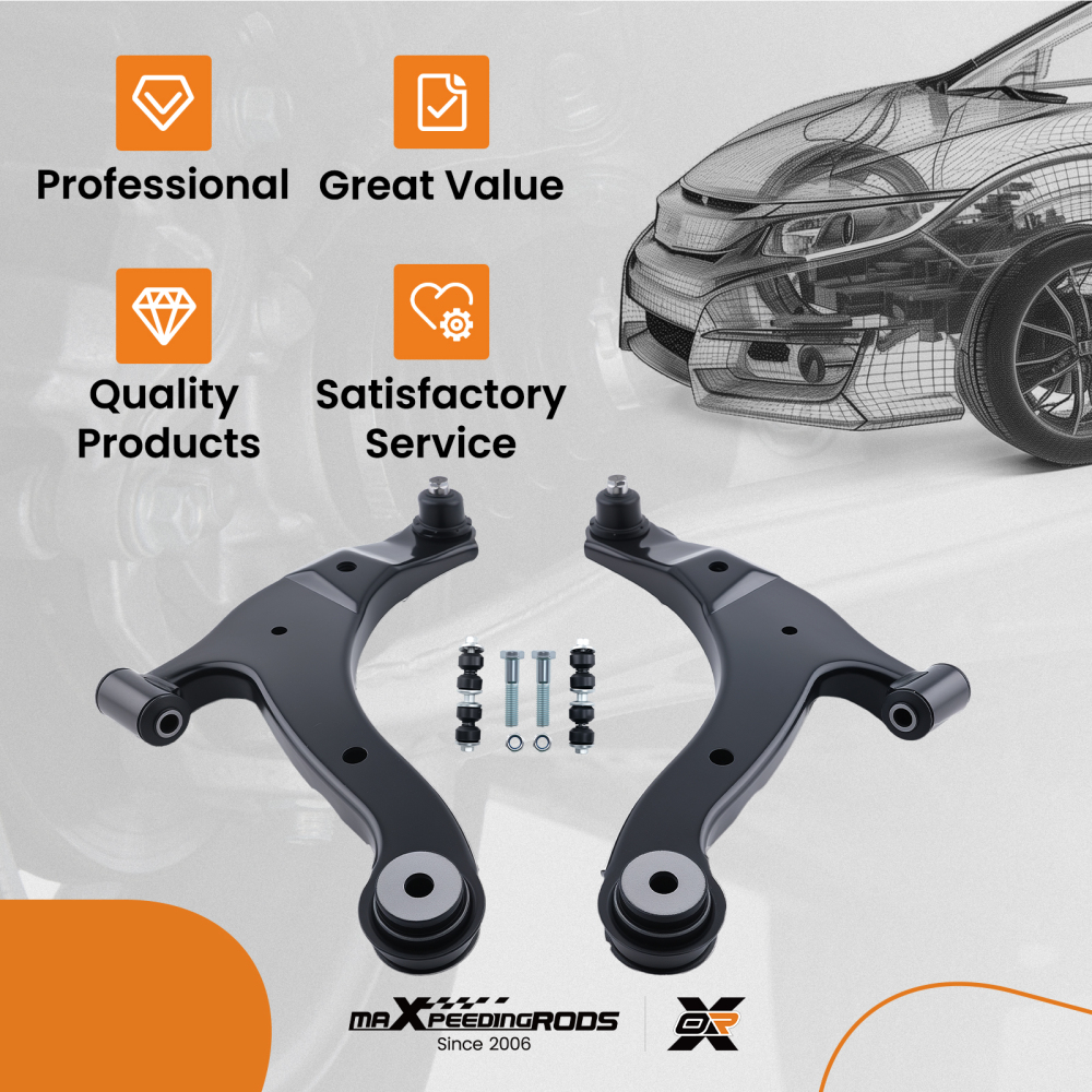 Front Lower Control Arm Sway bar links for 01-10 compatible for Chrysler PT Cruiser Neon 00-05