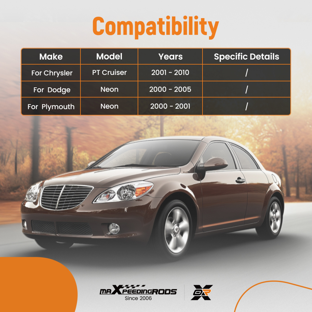 Front Lower Control Arms Tie Rods Sway Bars compatible for Chrysler PT Cruiser 2001 - 2010