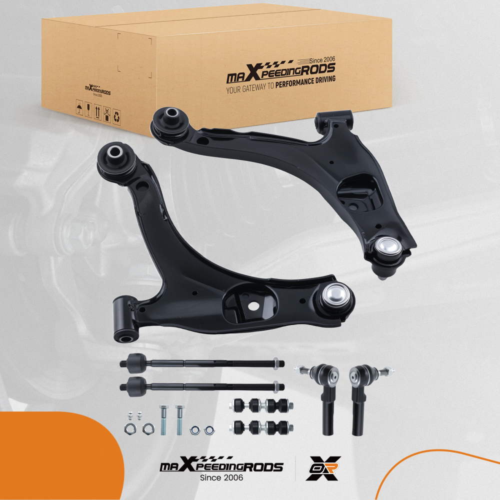 Front Lower Control Arms Tie Rods Sway Bars compatible for Chrysler PT Cruiser 2001 - 2010