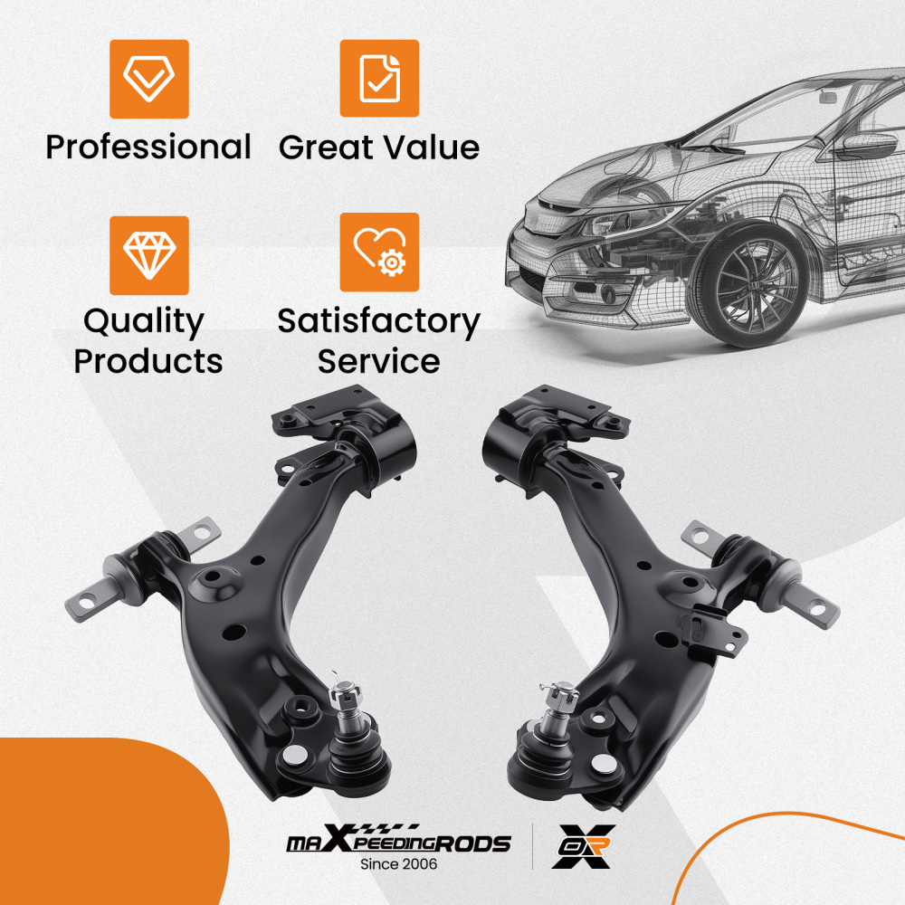 2pcs Front Lower Control Arms w/Ball Joint Assembly for 2015-2016 compatible for Honda CR-V