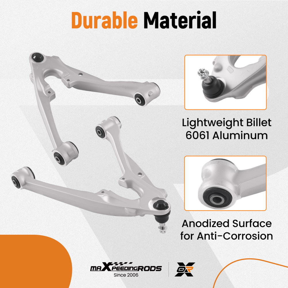 2pcs Front Lower Control Arms for 2007-2013 compatible for Chevy Silverado 1500 Avalanche